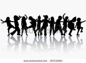 stock-vector-dancing-children-silhouettes-207132064