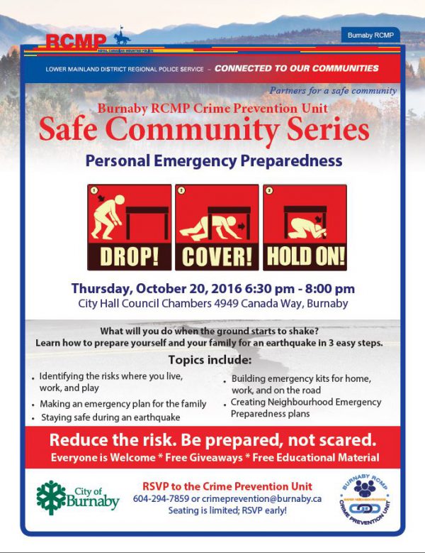 Earthquake Preparedness | Second Street Community School