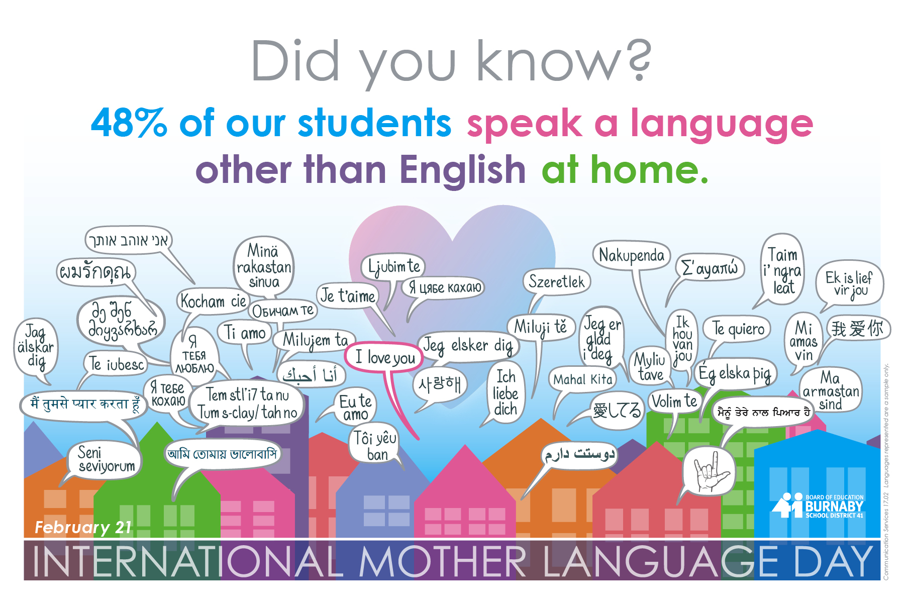 International Mother Language Day Second Street Community School